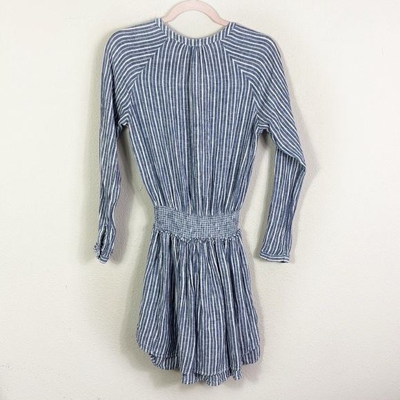 Rails Jasmine Stripe White Blue Smock Waist size XS - Picture 14 of 15